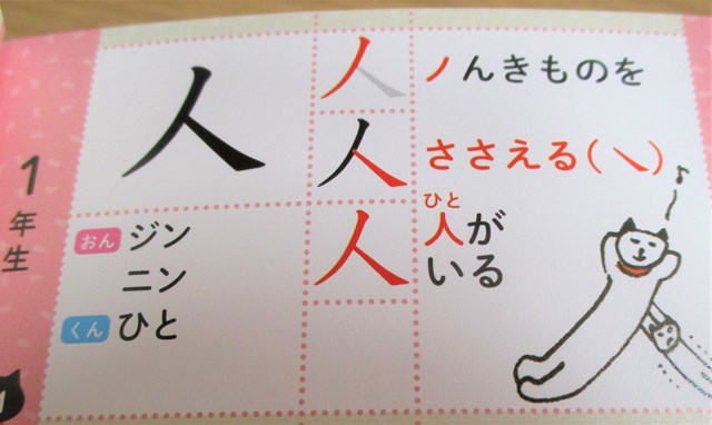 全漢字おぼえるカード　イラスト